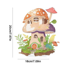 Load image into Gallery viewer, Mushroom House Round Diamond Painting Tabletop Ornaments for Office Decor (#2)
