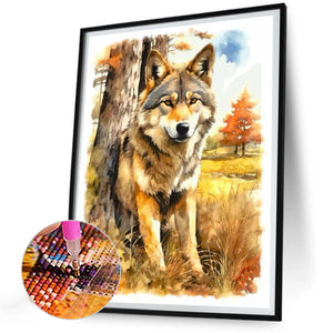 Timber Wolf - Full Round Drill Diamond Painting 30*40CM