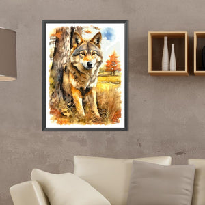 Timber Wolf - Full Round Drill Diamond Painting 30*40CM