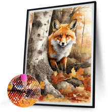 Load image into Gallery viewer, Woods Fox - Full Round Drill Diamond Painting 30*40CM
