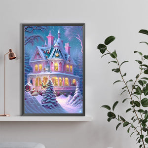 Snow Castle - Full Round Drill Diamond Painting 40*60CM