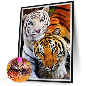 Tiger - Full Square Drill Diamond Painting 50*60CM