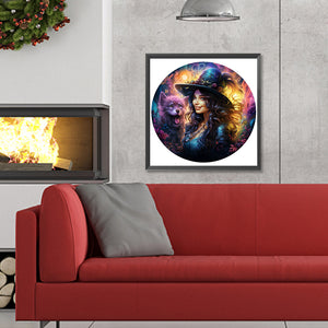 Witch And Wolf - Full Round Drill Diamond Painting 30*30CM