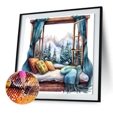 Load image into Gallery viewer, Winter Window - Full Round Drill Diamond Painting 30*30CM
