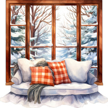 Load image into Gallery viewer, Winter Window - Full Round Drill Diamond Painting 30*30CM
