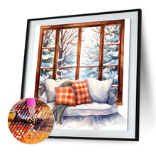 Load image into Gallery viewer, Winter Window - Full Round Drill Diamond Painting 30*30CM
