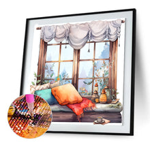 Load image into Gallery viewer, Winter Window - Full Round Drill Diamond Painting 30*30CM
