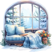 Load image into Gallery viewer, Winter Window - Full Round Drill Diamond Painting 30*30CM
