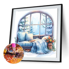 Load image into Gallery viewer, Winter Window - Full Round Drill Diamond Painting 30*30CM
