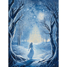 Load image into Gallery viewer, Winter Snow Angel - Full Round Drill Diamond Painting 30*40CM
