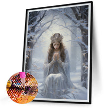 Load image into Gallery viewer, Winter Snow Angel - Full Round Drill Diamond Painting 30*40CM
