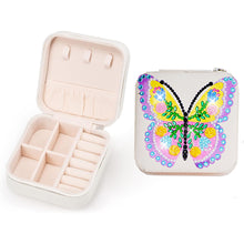 Load image into Gallery viewer, Butterfly PU Leather Special Shaped Diamond Painting Jewelry Organizer (White)
