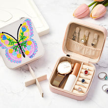 Load image into Gallery viewer, Butterfly PU Leather Special Shaped Diamond Painting Jewelry Organizer (White)
