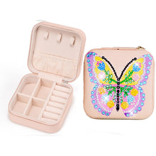 Load image into Gallery viewer, Butterfly PU Leather Special Shaped Diamond Painting Jewelry Organizer (Pink)
