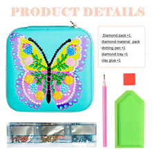 Load image into Gallery viewer, Butterfly PU Leather Special Shaped Diamond Painting Jewelry Organizer (Green)

