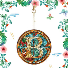 Load image into Gallery viewer, A-Z 26 Letters Double Sided Special Shape Diamond Painting Keychain Pendant (B)
