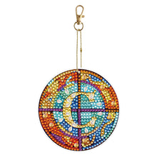 Load image into Gallery viewer, A-Z 26 Letters Double Sided Special Shape Diamond Painting Keychain Pendant (C)
