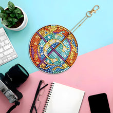 Load image into Gallery viewer, A-Z 26 Letters Double Sided Special Shape Diamond Painting Keychain Pendant (C)
