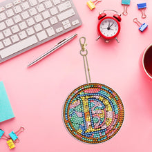 Load image into Gallery viewer, A-Z 26 Letters Double Sided Special Shape Diamond Painting Keychain Pendant (D)

