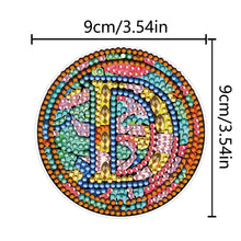 Load image into Gallery viewer, A-Z 26 Letters Double Sided Special Shape Diamond Painting Keychain Pendant (D)
