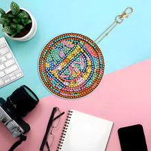 Load image into Gallery viewer, A-Z 26 Letters Double Sided Special Shape Diamond Painting Keychain Pendant (D)
