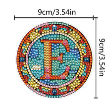 Load image into Gallery viewer, A-Z 26 Letters Double Sided Special Shape Diamond Painting Keychain Pendant (E)
