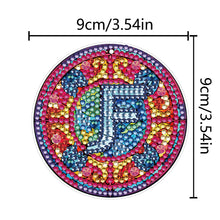 Load image into Gallery viewer, A-Z 26 Letters Double Sided Special Shape Diamond Painting Keychain Pendant (F)
