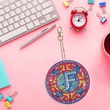 Load image into Gallery viewer, A-Z 26 Letters Double Sided Special Shape Diamond Painting Keychain Pendant (F)
