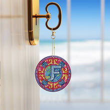 Load image into Gallery viewer, A-Z 26 Letters Double Sided Special Shape Diamond Painting Keychain Pendant (F)

