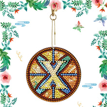 Load image into Gallery viewer, A-Z 26 Letters Double Sided Special Shape Diamond Painting Keychain Pendant (X)
