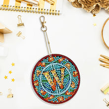 Load image into Gallery viewer, A-Z 26 Letters Double Sided Special Shape Diamond Painting Keychain Pendant (W)

