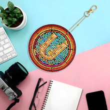 Load image into Gallery viewer, A-Z 26 Letters Double Sided Special Shape Diamond Painting Keychain Pendant (U)
