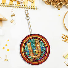 Load image into Gallery viewer, A-Z 26 Letters Double Sided Special Shape Diamond Painting Keychain Pendant (U)

