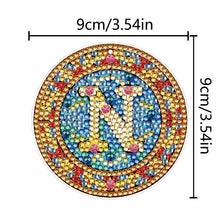 Load image into Gallery viewer, A-Z 26 Letters Double Sided Special Shape Diamond Painting Keychain Pendant (N)
