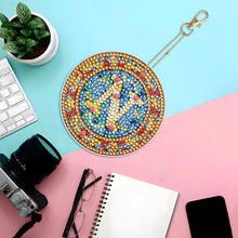 Load image into Gallery viewer, A-Z 26 Letters Double Sided Special Shape Diamond Painting Keychain Pendant (N)

