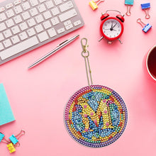 Load image into Gallery viewer, A-Z 26 Letters Double Sided Special Shape Diamond Painting Keychain Pendant (M)
