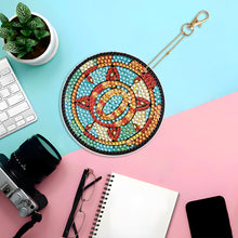 Load image into Gallery viewer, A-Z 26 Letters Double Sided Special Shape Diamond Painting Keychain Pendant (O)
