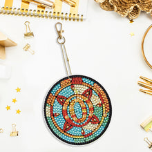 Load image into Gallery viewer, A-Z 26 Letters Double Sided Special Shape Diamond Painting Keychain Pendant (O)
