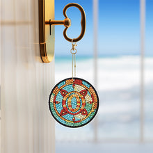 Load image into Gallery viewer, A-Z 26 Letters Double Sided Special Shape Diamond Painting Keychain Pendant (O)
