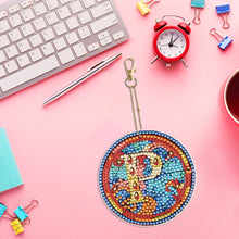 Load image into Gallery viewer, A-Z 26 Letters Double Sided Special Shape Diamond Painting Keychain Pendant (P)
