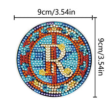 Load image into Gallery viewer, A-Z 26 Letters Double Sided Special Shape Diamond Painting Keychain Pendant (R)
