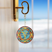 Load image into Gallery viewer, A-Z 26 Letters Double Sided Special Shape Diamond Painting Keychain Pendant (Y)
