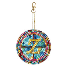 Load image into Gallery viewer, A-Z 26 Letters Double Sided Special Shape Diamond Painting Keychain Pendant (Z)
