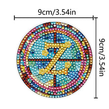 Load image into Gallery viewer, A-Z 26 Letters Double Sided Special Shape Diamond Painting Keychain Pendant (Z)
