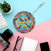 Load image into Gallery viewer, A-Z 26 Letters Double Sided Special Shape Diamond Painting Keychain Pendant (Z)
