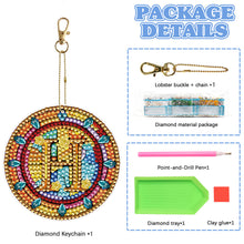Load image into Gallery viewer, A-Z 26 Letters Double Sided Special Shape Diamond Painting Keychain Pendant (H)
