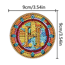 Load image into Gallery viewer, A-Z 26 Letters Double Sided Special Shape Diamond Painting Keychain Pendant (H)

