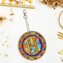 Load image into Gallery viewer, A-Z 26 Letters Double Sided Special Shape Diamond Painting Keychain Pendant (H)
