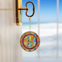 Load image into Gallery viewer, A-Z 26 Letters Double Sided Special Shape Diamond Painting Keychain Pendant (H)
