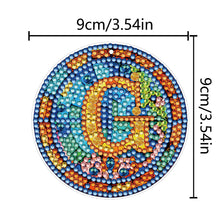 Load image into Gallery viewer, A-Z 26 Letters Double Sided Special Shape Diamond Painting Keychain Pendant (G)
